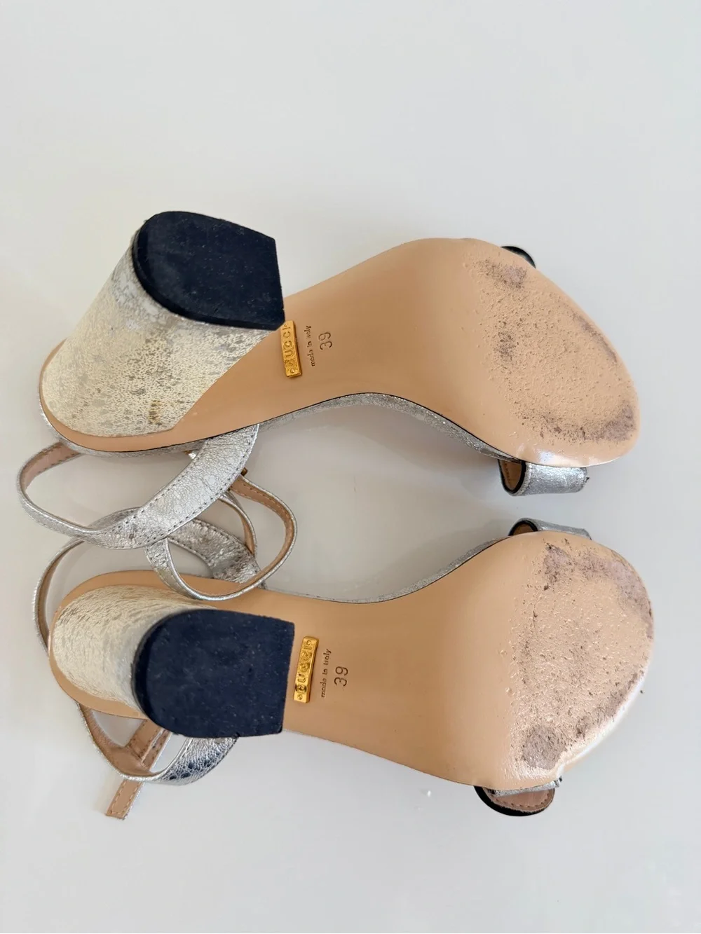 Gucci shimmering silver